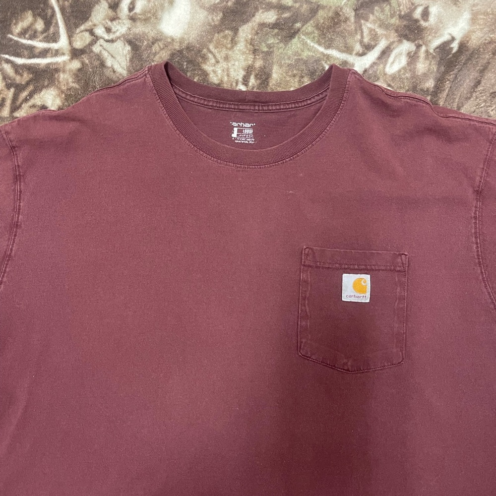 Carhartt Men's Burgundy Short Sleeve Tee XXXL 3XL